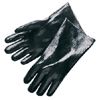GLOVE PVC BLACK SINGLE;DIP 12 IN ROUGH FINISH - Latex, Supported